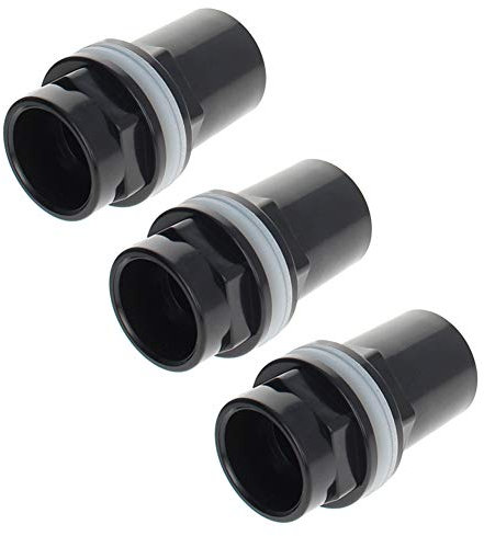 MroMax Lot de 3 connecteurs droits en PVC pour tuyau d'eau d'aquarium 32 mm