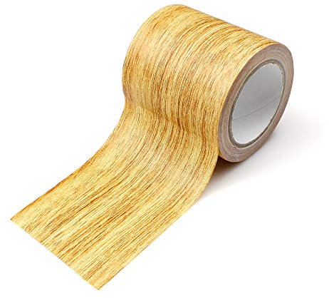 YunBey Boden Holzoptik Selbstklebende Folie Holzkontaktpapier Möbelklebeband Reparaturband für Tische Wände Stühle-Beige