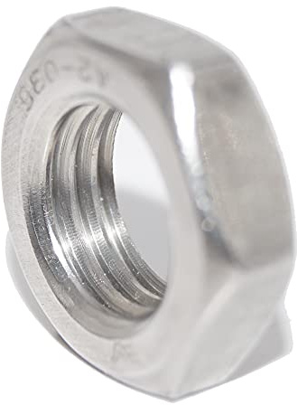 Tuercas hexagonales M20, 20 unidades, forma baja DIN 439 A2, acero inoxidable, tuercas hexagonales V2A
