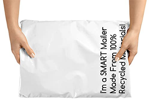 200 Stück, 30,5 x 39,4 cm, umweltfreundliche Poly-Versandtaschen, 100 % recycelte Verpackungen, Versandtaschen, 2,5 mm dick – Smart Mailer