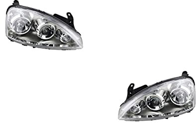 Johns, Scheinwerfer Satz passend für Opel Corsa Scheinwerfer C 07/03-12/09 FF-H7/H7 Set links & rechts
