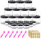 4 oz 120ml Small Plastic Containers with Lids 12pcs + 12pcs 20g/20ml Small Sample Pots 24pcs Plastic Jars with Lids Cosmetic Travel Pots for Cream, Lip Scrub, Body Butters, Slime, Craft Storage