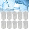 Fyearfly Laborbecher Glas, 10 Stück 10 ml Glas Messbecher Set, Borosilikat Chemie Glas Set mit Standard Skalenlinie für Labor Experimente