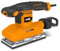 FEIDER Ponceuse vibrante 260 W, 187 x 90 mm, variateur de vitesse, 7 vitesses, plateau auto-agrippant, sac de récupération intégré FPV260