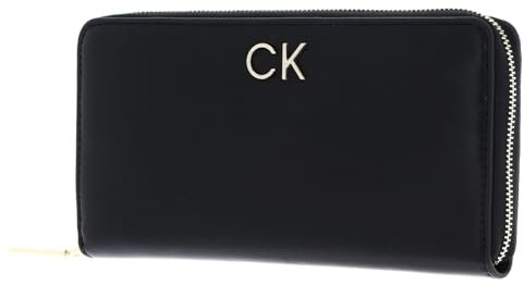 Calvin Klein Damen RE-Lock Z/A Wallet LG K60K609699 Geldbörsen, Schwarz (Ck Black)
