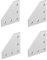TOP-VIGOR 4Pcs L Shape Outside Joining Plate, 5 Hole 90 Degree Joint Plate L Corner Bracket for 2020 Aluminum Profile 3D Printer Frame