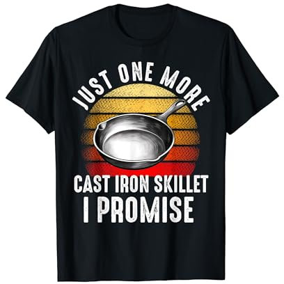 Cast Iron Pan Lover Frying Skillet Funny Cooking Chef T-Shirt