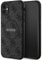 Guess GUHMN61G4GFRK Hülle für iPhone 11 6.1 / Xr Schwarz hardcase 4G Collection Leather Metal Logo