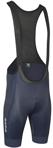 GripGrab PACR Bib Shorts - Gepolsterte Radhose für Rennrad, MTB & Gravel | Herren Trägerhose mit Elastic Interface Sitzpolster, Mesh-Trägern und Kompression für Langstrecken in versch. Farben