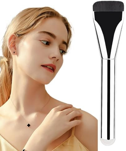 Ultra Thin Foundation Brush,Foundation Makeup Pinsel, Flacher Leichter Concealer Pinsel, Flat Top Make-up Pinsel Foundation Pinsel,Flacher Flüssiger Foundation Pinsel, Kosmetik Applikator