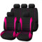 WITH001 Auto Sitzbezüge für Nissan Micra K12 2003 2004 2005-2010, Bequem und Atmungsaktiv Stoff Seat Schonbezüge Innenraum Auto-Schonbezüge Zubehör,C Pink