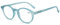 Lanomi Lesebrille Blaulichtfilter Damen Herren Rund Oval Mattes Lesehilfe Computer Sehhilfe Federscharnier Brille mit Sehstärke Matts Blau 3.5