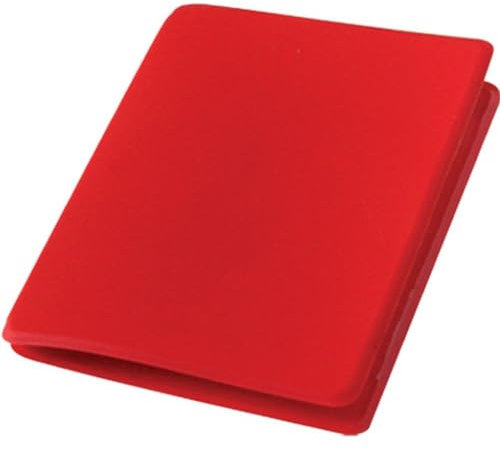 agendepoint.it - Porta card carte di credito e tessere magnetiche 2 tasche 2 pezzi in morbido tessuto gommoso - Rosso
