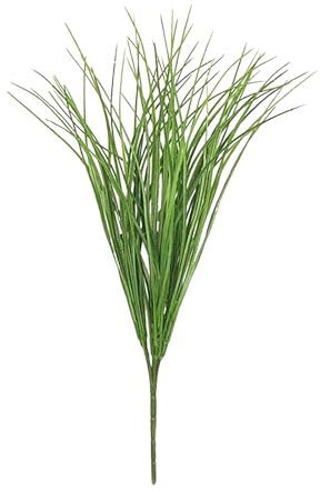 Sonnenlicht des Frühlings Heptacodium Chinense Strauch Weizen grüner Kunststoff im Freien wunderbare Dekorationen Rosenköpfe Blau (Green, One Size)