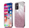 PEIYE Coque pour Samsung Galaxy A14 4G / 5G - Étui Antichoc en Silicone Souple, Housse avec Bords Électroplastifiés et Carte à Paillettes Intégrée, Cover Case -Rose Dégradé