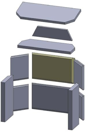 Rückwandstein - Passend für Haas+Sohn Kaminöfen inkl. Modellübersicht - Schamottstein feuerfest & hitzebeständig - Kamin Ofen Zubehör [420x255x40 mm]