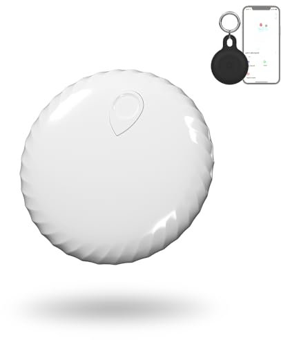 FinderTag Airtag Alternative, Schlüsselfinder, GPS Tracker Ortungsgerät Kompatible mit FindMy (iOS Nur), Smart Finder für Katze, Hund, Collar, Gepäck, Koffer, IP67 Wasserdicht