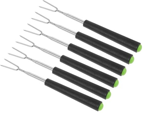 Forchetta da Barbecue in Acciaio Inox a U, 6 Pezzi