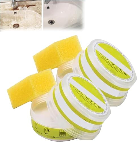 Piedra de limpieza ecológica, limpieza de suelo de piedra de guijarros, piedra natural para limpieza profunda y eliminación de manchas, piedra de limpieza multiusos para baño (2)