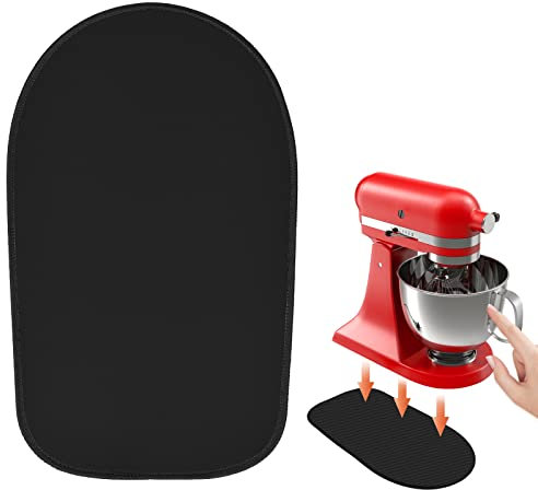 Sliding Mat for Stand Mixer,Mixer Mover Slider Mat Pad,Heat Resistant Mat For Appliance,Kitchen aid Mixers Accessories. (Black, For 4.5-5 Qt Mixer)