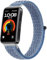 Amzpas Armband für Huawei Band 8 Armband Huawei Band 9 Armband Damen Herren,Neues Nylon Ersatzarmbänder Uhrenarmband für Huawei Band 9 / Band 8(Meerblau)