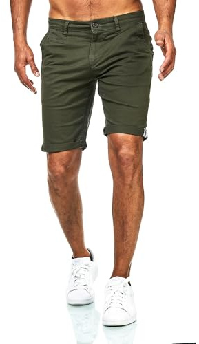D’MARO Herren Chino Shorts Slim Fit – Sommerhose mit Stretch – Bequeme Bermuda aus Baumwolle – Pflegeleicht & Modern