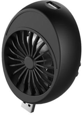 Vdaxvme Ventilador USB para oficina, ventilador USB de escritorio, pequeño ventilador de escritorio recargable