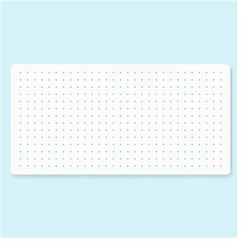 Metal Pegboard Wall Panels for Office Gaming Home nization White 80x40cm