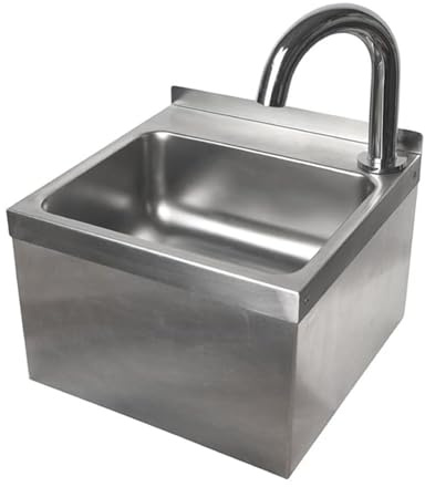 Hydroniks Oxford Hardware Touchless Sensor Wash Hand Basin St/St, 300x300x200mm | Automated wash hand basin operation promotes high hygiene standards in commercial kitchens and catering washrooms.