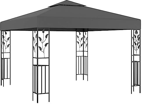 Haus & Garten, Rasen & Garten, Outdoor-Strukturen, Vordächer & Gartenhäuser, Pavillon 3x3 m Anthrazit