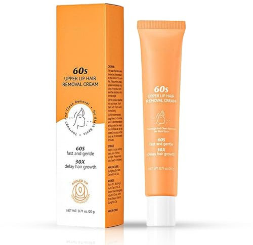 Haarentferner Creme Gesicht, 60s Gesicht Haarentfernung Haarentfernungscreme Damen, Enthaarungscreme Frauen, Sanfte Oberlippen Haarentfernungs Creme, Schmerzfreie (1)
