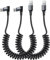 SUNGUY Cavo USB C Spirale 90 Gradi, [2 pezzi 0,3M-0,8M] Cavo USB Type-C Ricarica Rapida per Android Auto & Carplay, iPhone16/15 Series, Galaxy S25 S24 S23 S22, Google Pixel, Xiaomi