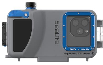 Sealife SportDiver S boîtier Compact pour Smartphone sous-Marin Qui est étanche jusqu'à 30 m - Compatible avec Tous Les iPhone 8 et Plus et la Plupart des modèles Android, y Samsung Galaxy S