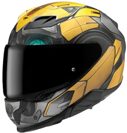HJC F71 Bumblebee Hasbro MC3SF Dual Visor Full Face Ece22.06 Rated Motorcycle Helmet (XL)