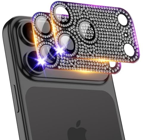 TingYR Kameraschutz für iPhone 17 Pro, Rundumschutz, Bruchsicher nach Militärstandard, Kamera-Displayschutz aus Gehärtetem Glas aus Metall-Aluminium-Legierung.