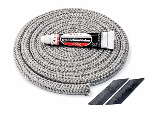 Türdichtung Set für Conforto Nador 3.0 Kaminofen 2m, ⌀12mm Ofendichtung Ersatzteil