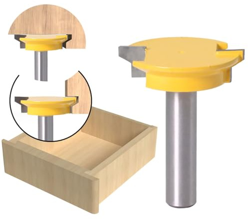 1/2 Inch Shank Drawer Lock Router Bit Dovetail Cutter 50.8mm Diameter Woodworking Joinery Tool
