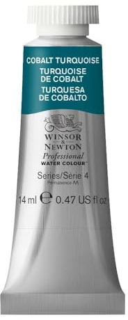 Winsor & Newton 14 ml Tube Professional Water Colour Paint, Cobalt Turquoise