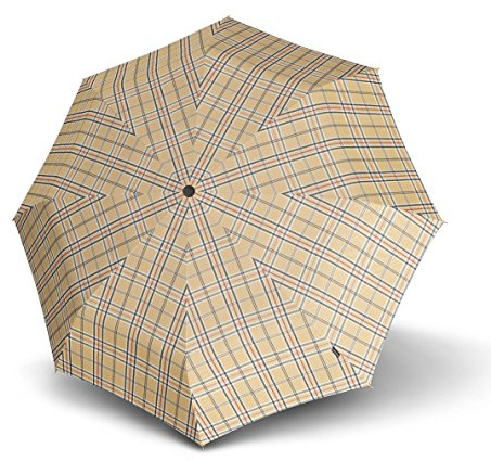 Knirps Regenschirm stabil Minimatic SL Automatik Karo beige 539
