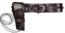 Boland 00579 - Cowboy Halfter und Gürtel, 114 cm, Lederimitat, Dunkelbraun, Wilder Westen, Accessoire, Waffenhalter, Mottoparty, Karneval