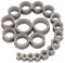 Longbeauty 20er Set/10 Paar Hart Silikon Tunnel Set Dehnungsset Ohr Piercing Schmuck Grau