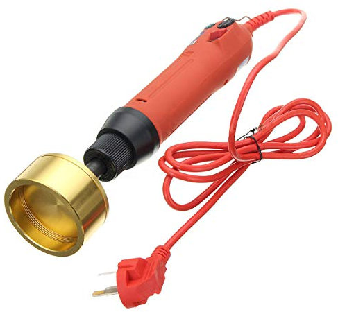 Huanyu Elektrische Verschließmaschine 80W Flaschenverschluss 1-30mm Capping Maschine, Max.Geschwindigkeit 60 Flaschen/Minute (220V)