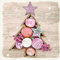 20 Servietten Weihnachten Kugeln Sterne Weinnachtsbaum auf Holz 25x25 cm