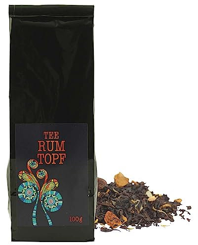 Tee schwarz 'Rumtopf-Tee' Schwarztee-Mischung Vegan hausgemacht BARRIQUE-Feine Manufaktur Deutschland 100g-Pack