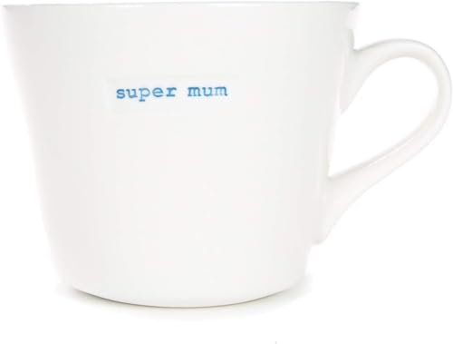 Keith Brymer Jones - Word Range – Keramiktasse in Standardgröße, in Geschenkbox – Super Mum – 350 ml