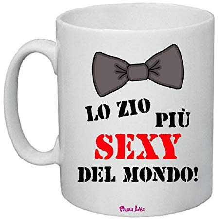 Regali Pazza idea Tazza 8 X 10 Ceramica - Decorato Con La Frase Al Mio Super Zio - Design Unico - Utilizzo Quotidiano - Collezione Festiva