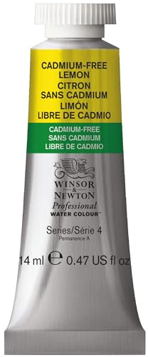 Winsor and Newton 0105898 Proffesional Water Color, 14ml Volume, Cadmium Free Lemon, Pack of 3