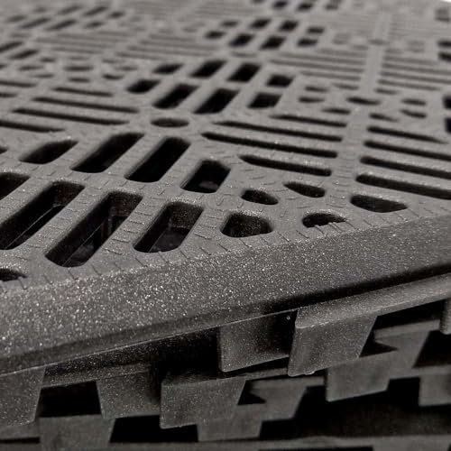 Tapis de sol en polypropylène anti-humidité, 30 x 30 cm (Gris Anthracite-forge)