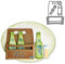 Ponnen Bierflasche Cup Stanzbögen Stanzschablonen Scrapbooking Stanzmaschine Stanzformen für Scrapbooking Kartenbasteln Album Papier Dekor