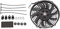 Twilight Garage 9 Inch 12V 80W Slim Electric Cooling Radiator Fan with Fan Mounting Kit Black